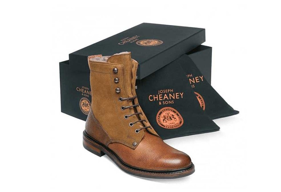 Men Cheaney & Sons | Scott R Fur Lined Derby Boot