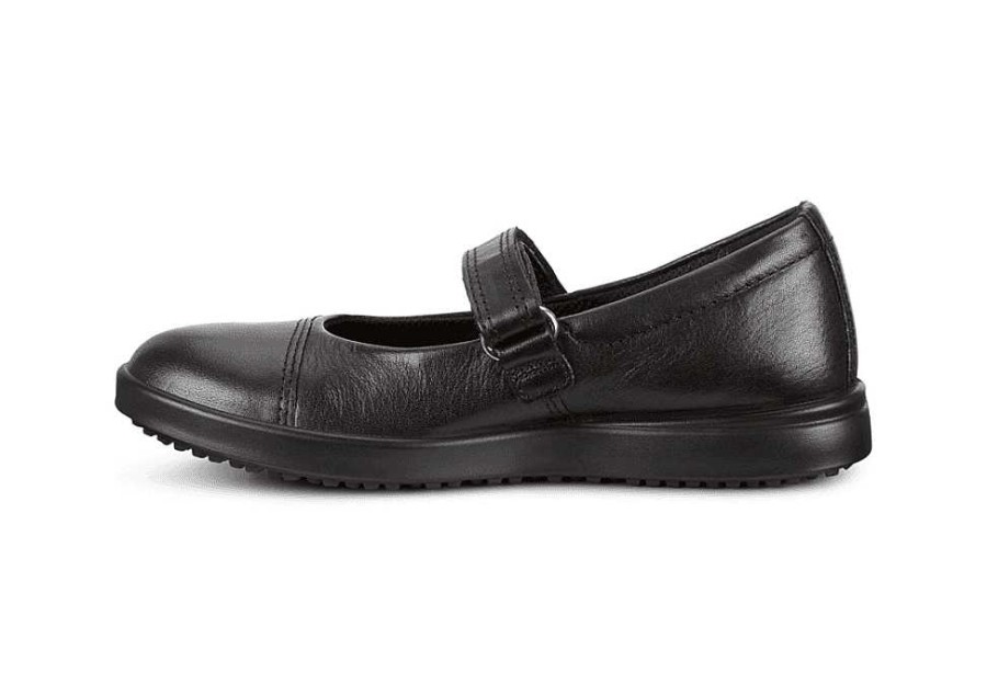 Girls Ecco | Elli Strap Girls School Shoe