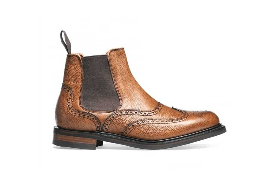 Women Cheaney & Sons | Victoria R Wingcap Brogue Chelsea Boot